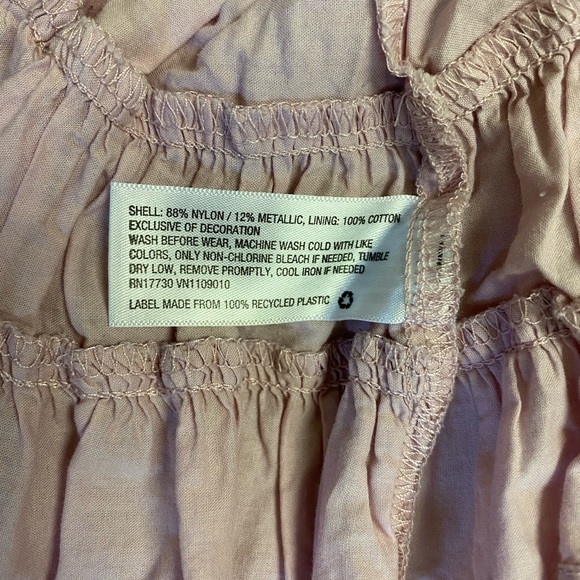 Baby Girl Cherokee Dusty Pink Ruffle Tulle Skirt 6-9M - Picture 6 of 9